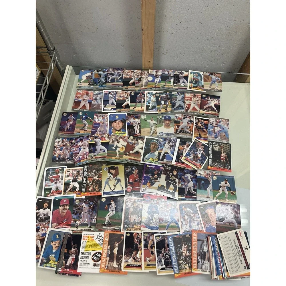 Huge sports card lot baseball hockey basketball topps mlb nhl lp-dmg ‎ vintage